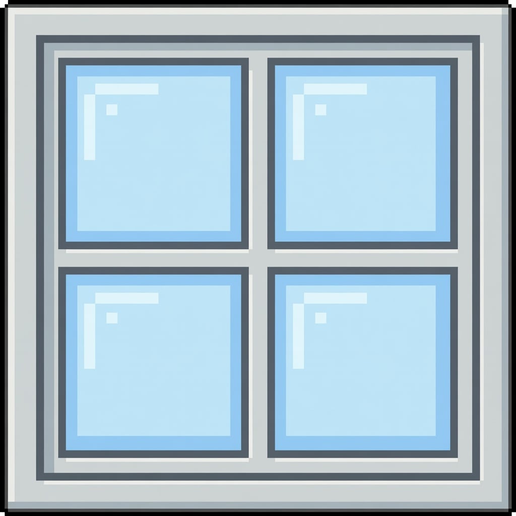 Pixel Framed Window Texture