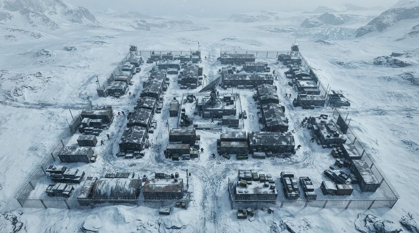 Frozen military outpost