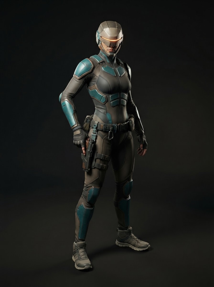 Recon operative in light armour