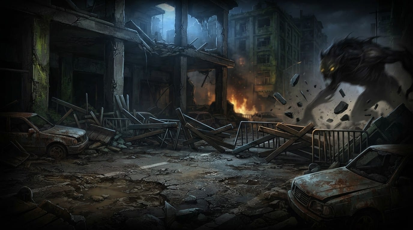 Sprint through burning streets
