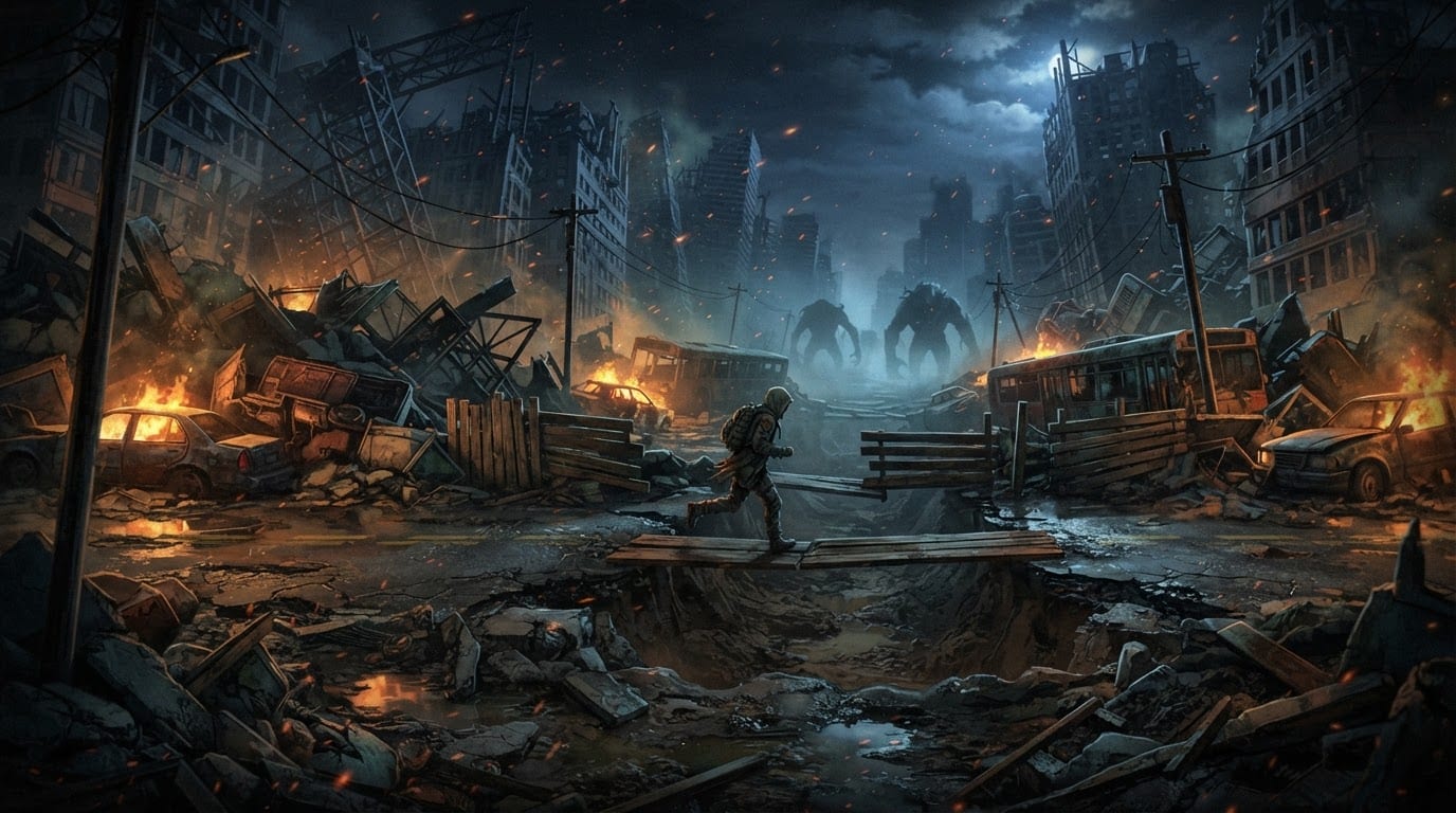 Ruined Blackwood downtown