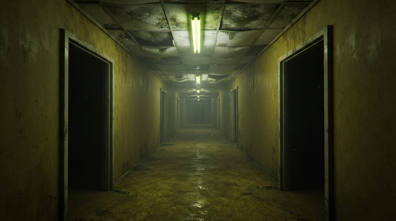 Wandering empty fluorescent halls