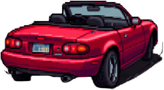 Red Convertible Drift Car