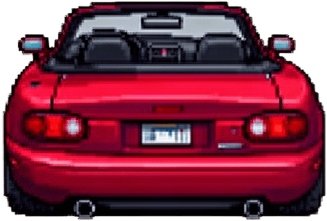 Red MX5 Drift Car