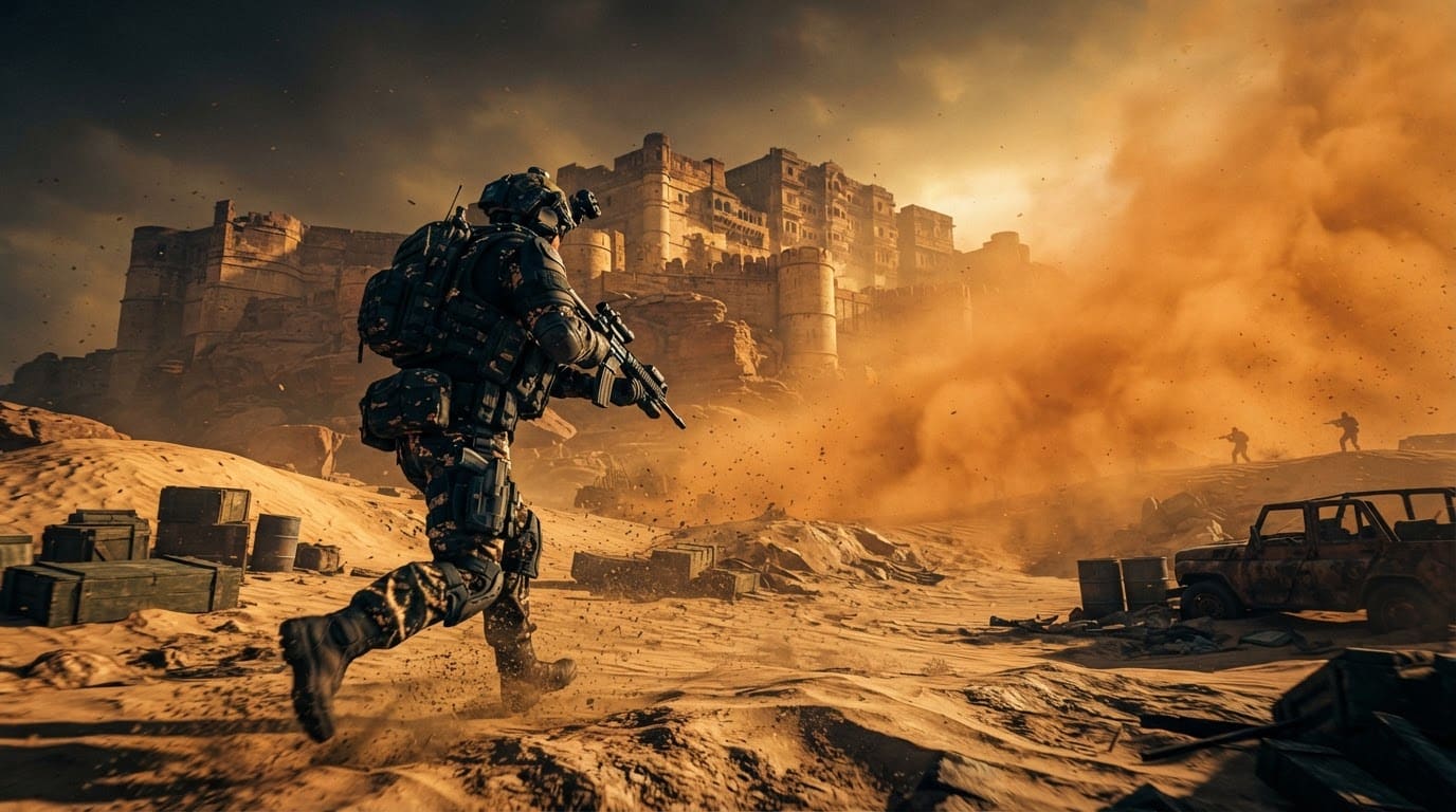 Storm the desert fort
