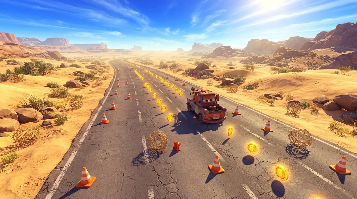 Sunny desert highway