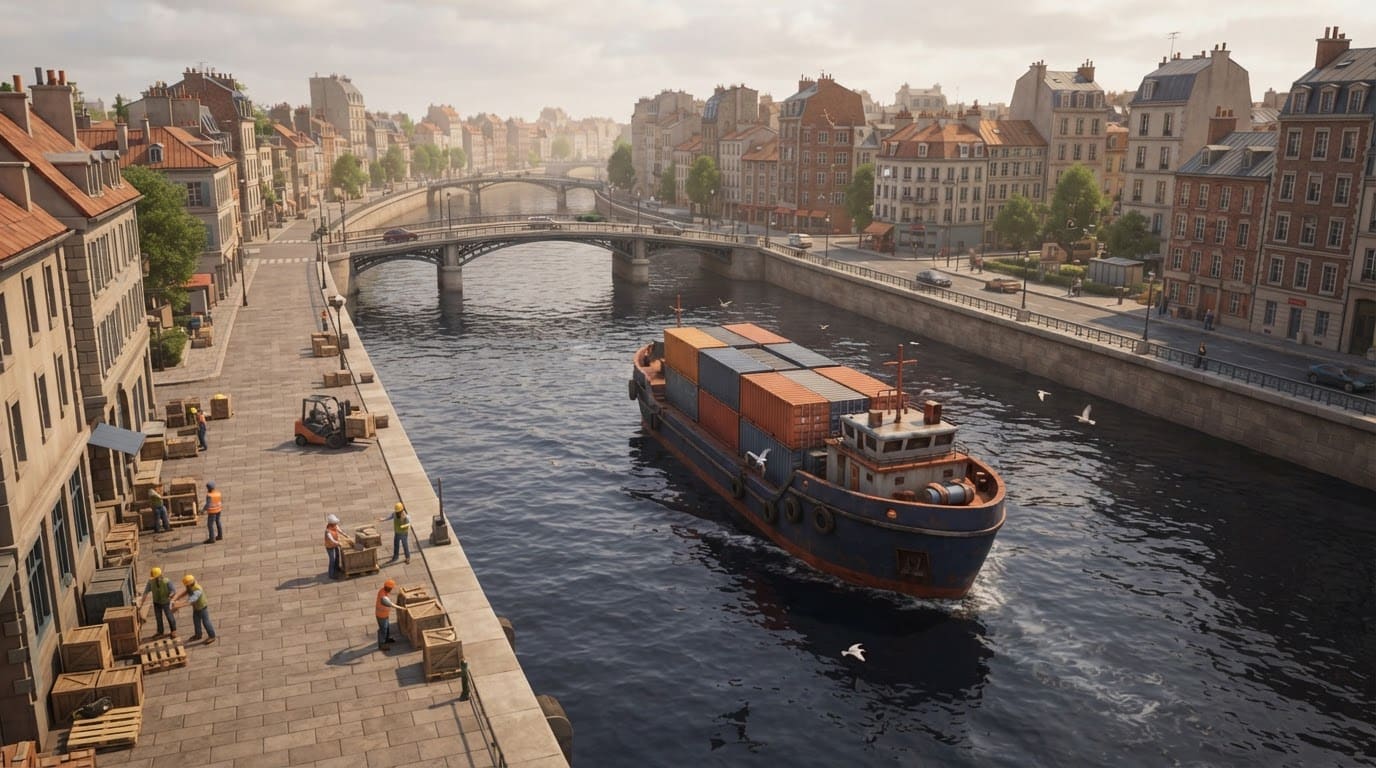 Captain a commercial cargo boat