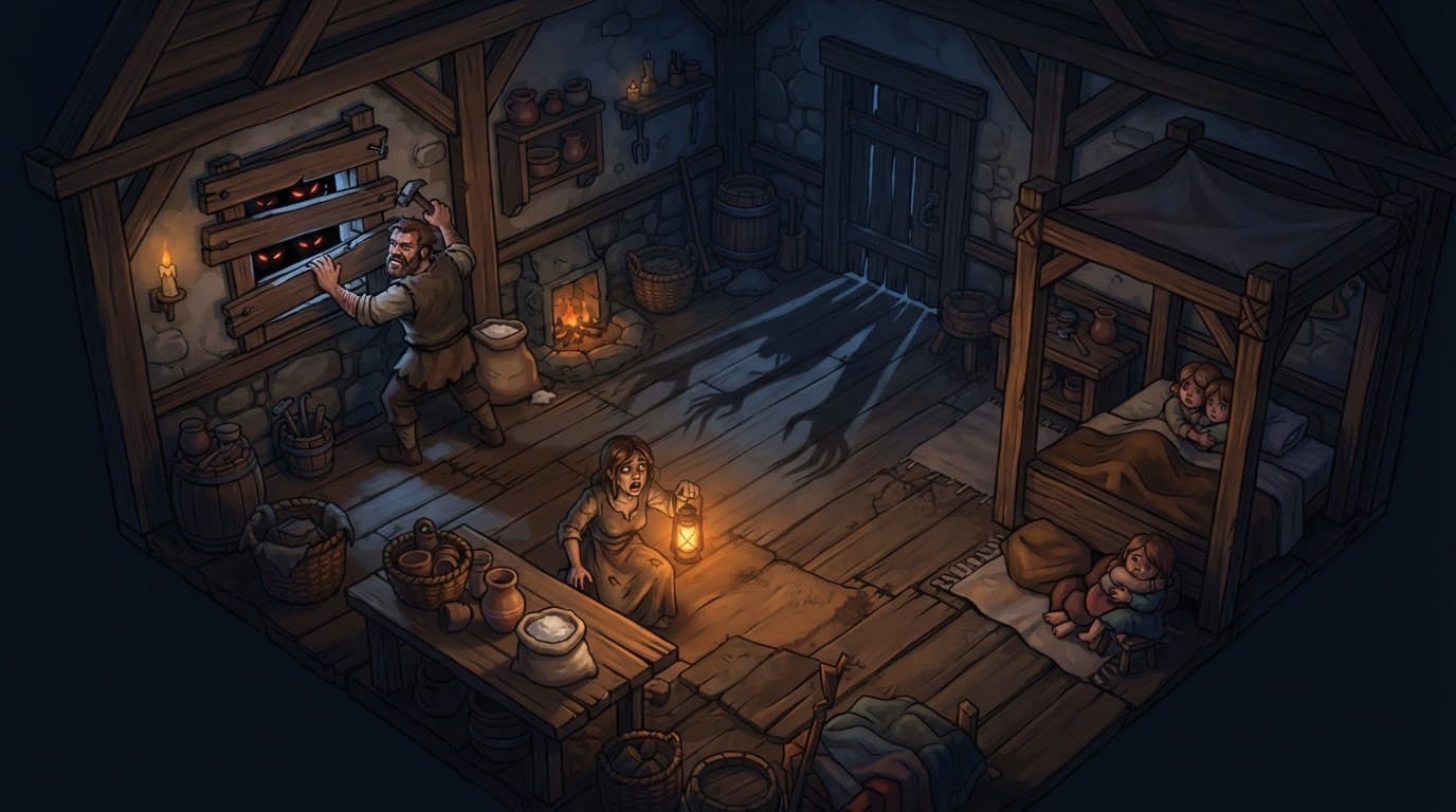 Barricar a casa à meia-noite