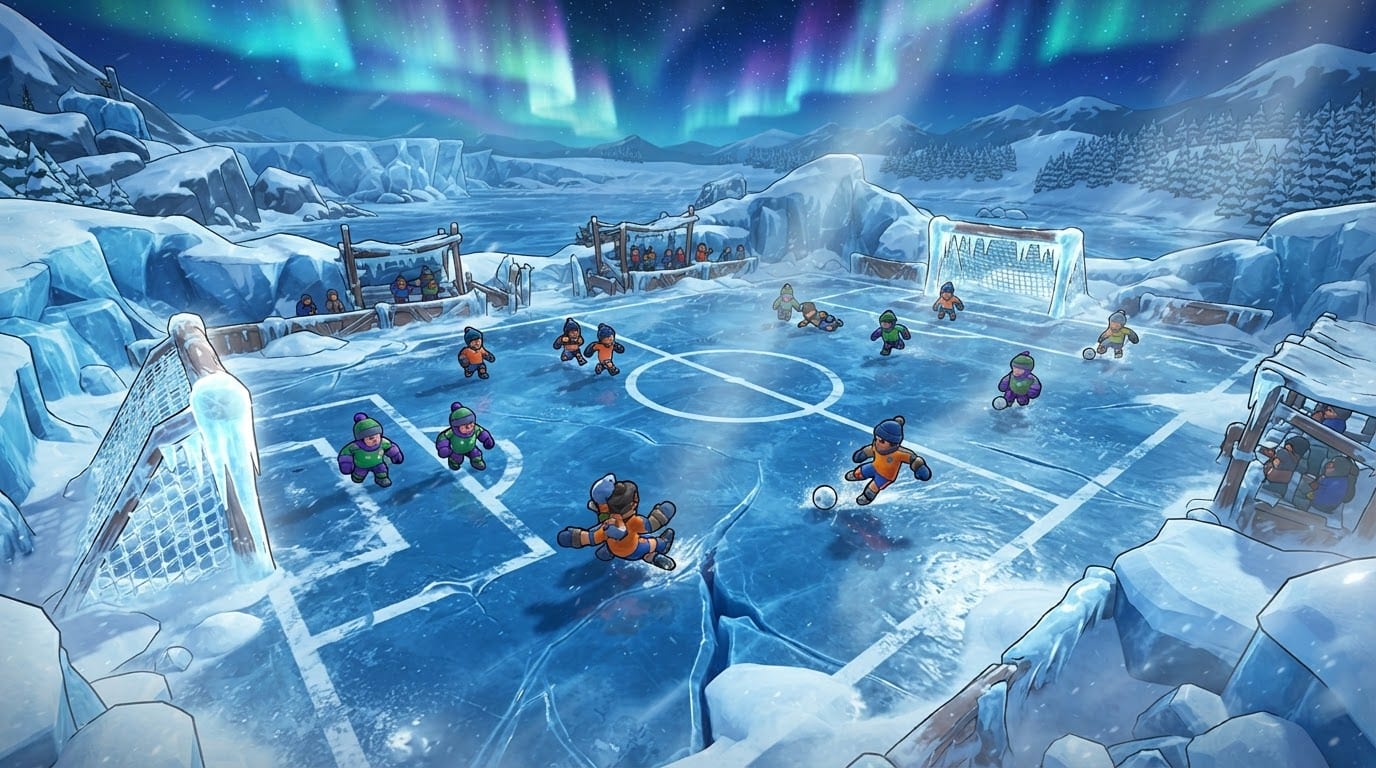 Frozen Tundra Ice Rink Pitch