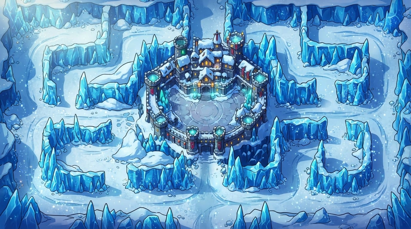 Frozen tundra ice citadel
