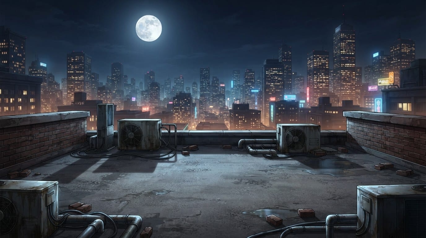 Moonlit Rooftop Arena