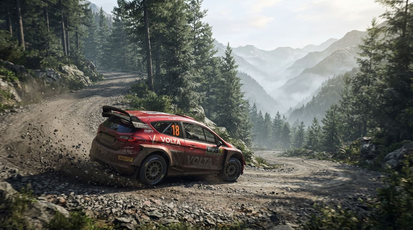 Climb mountain forest roads