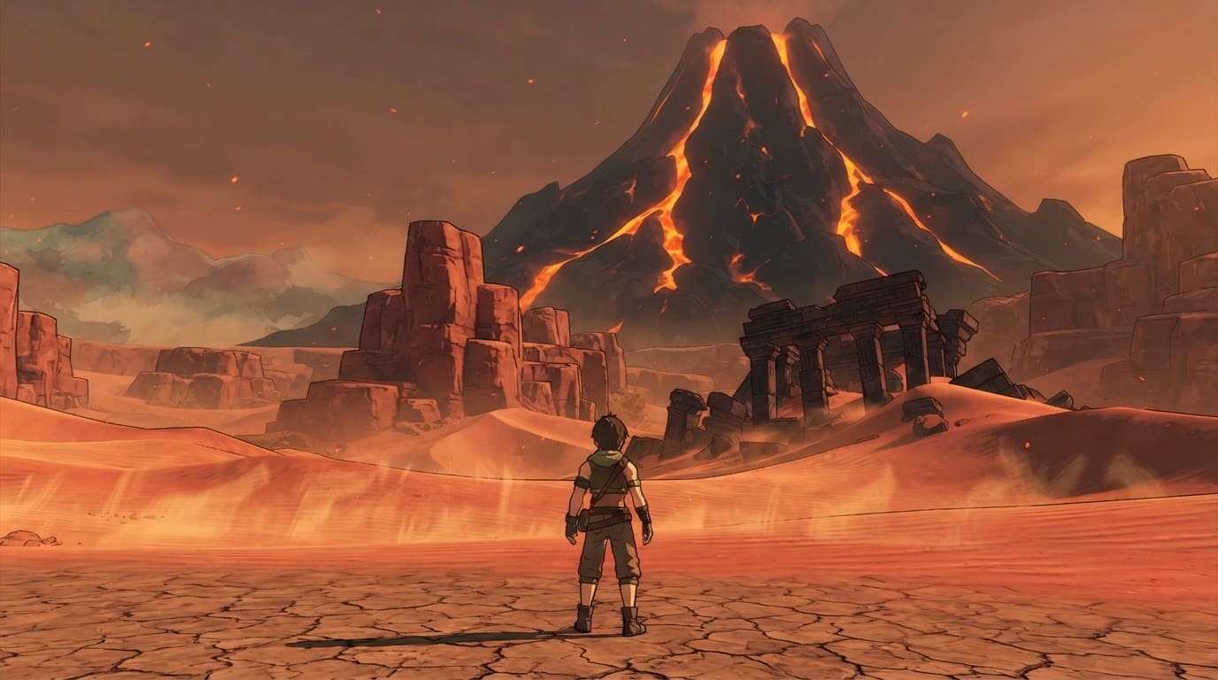 The Volcanic Fire Desert