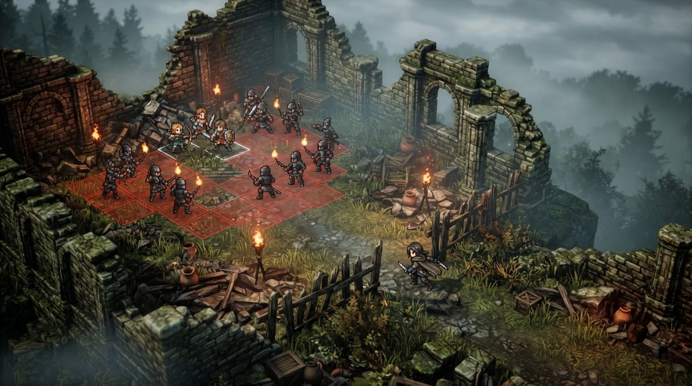 Rescue allies from encircled ruins