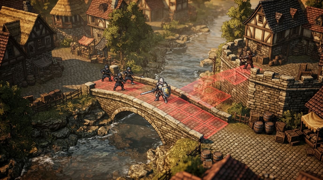 Hold the village bridge chokepoint