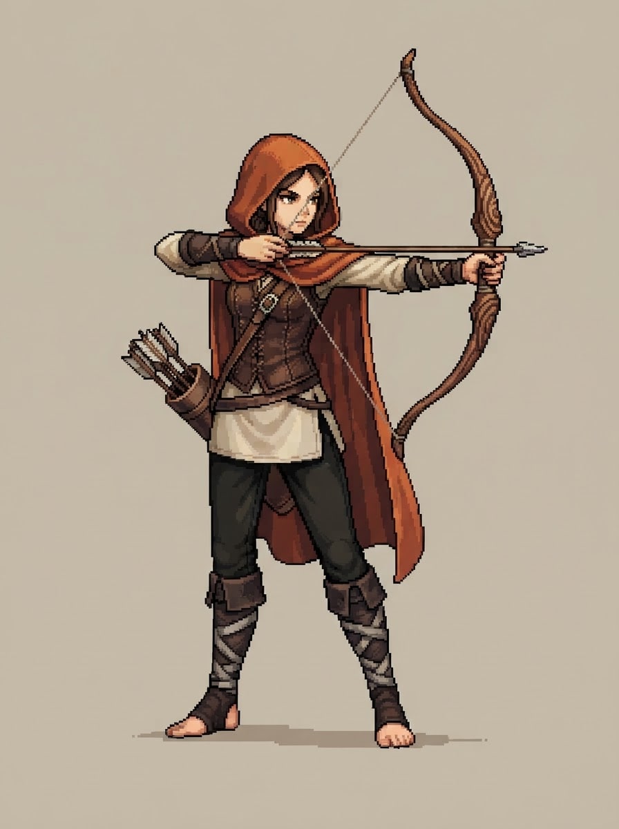 Cloaked long-range forest archer