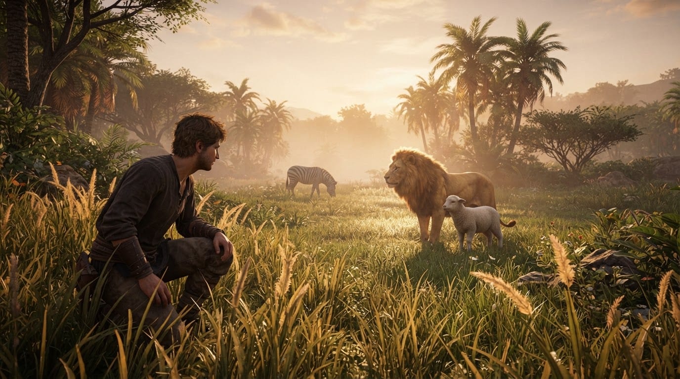 Discover animals roaming freely