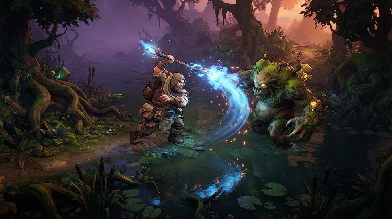 Lutar e usar magia no combate