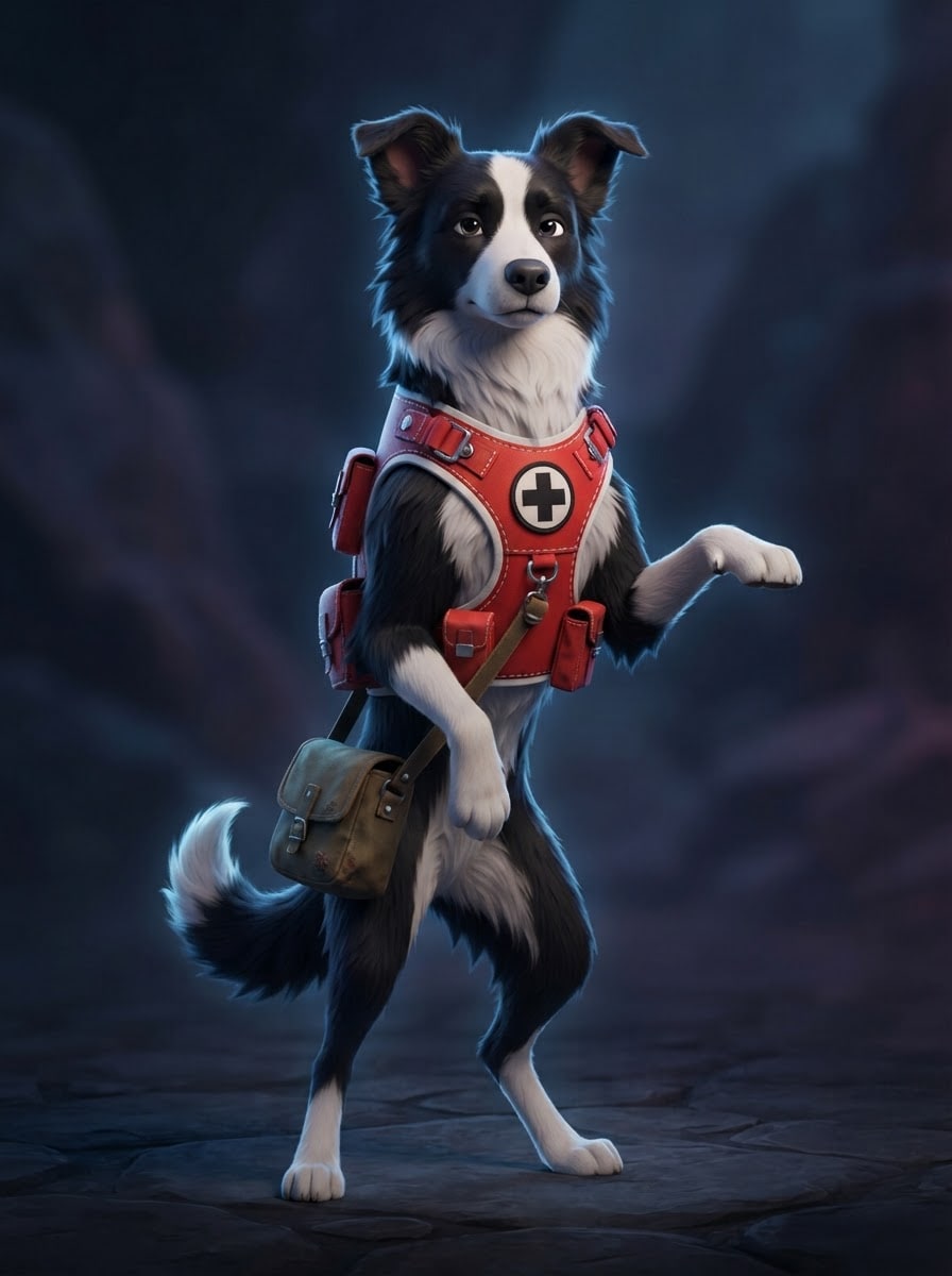 Border collie medic