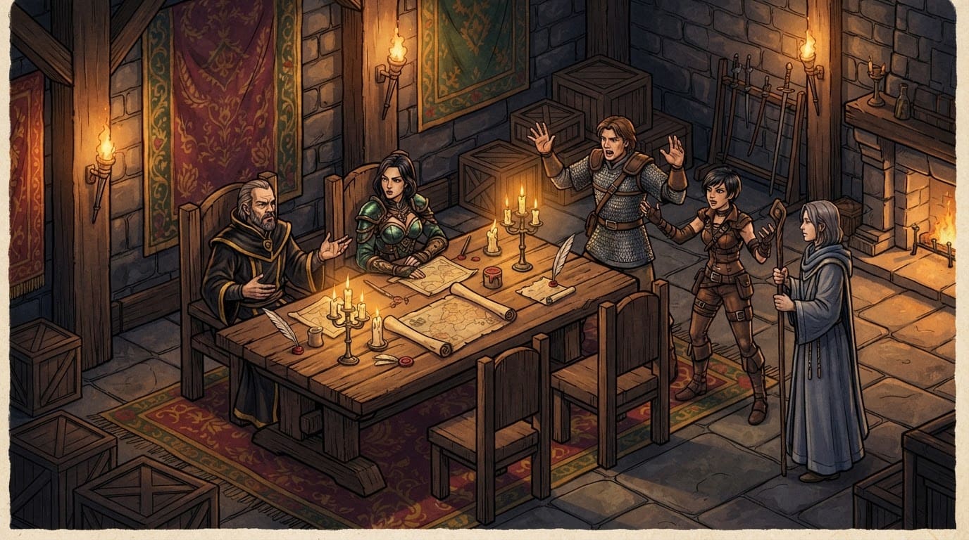 Negotiate with rival guild leaders