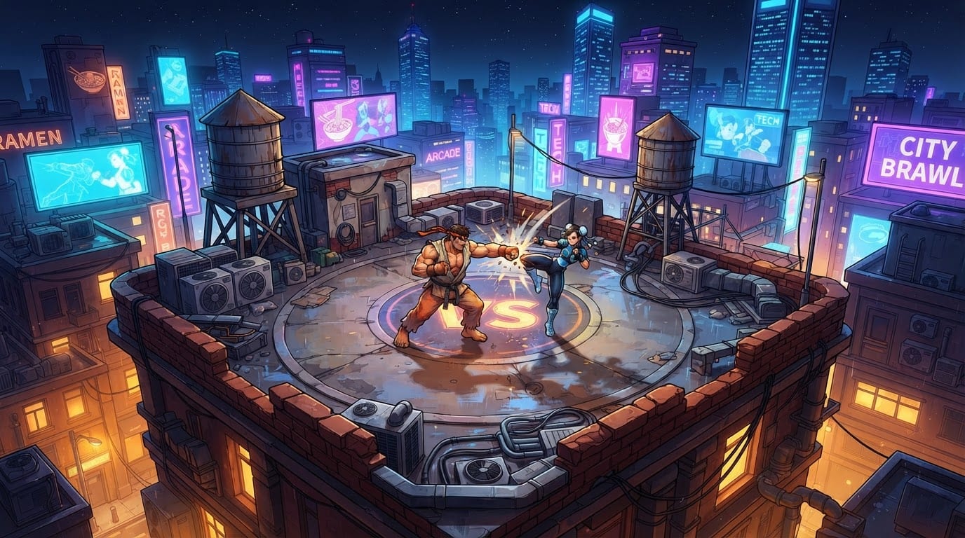 Rooftop city arena
