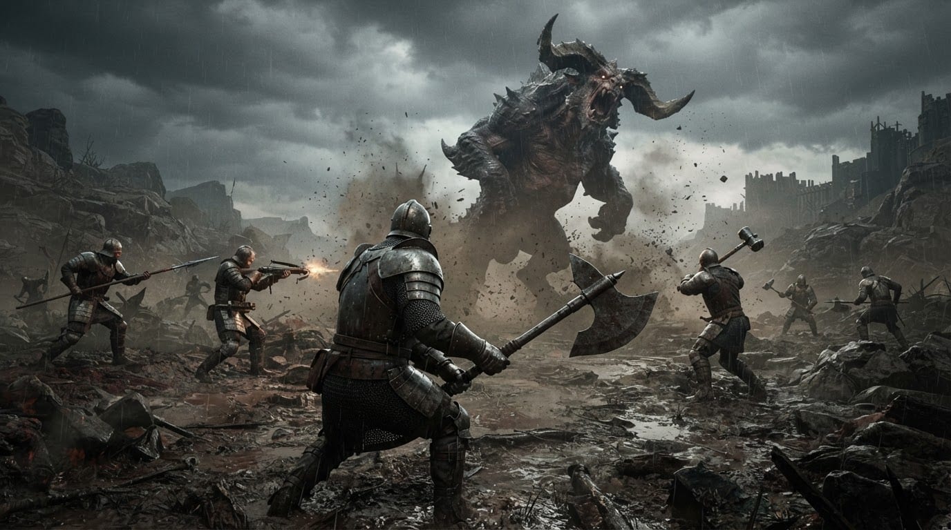 Hunt a colossal beast together