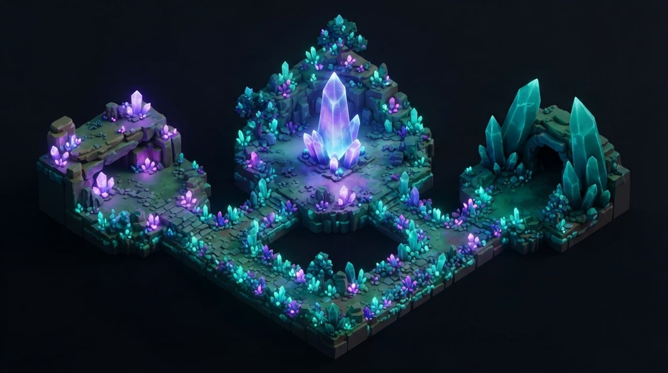 Floresta de cristais alienígenas