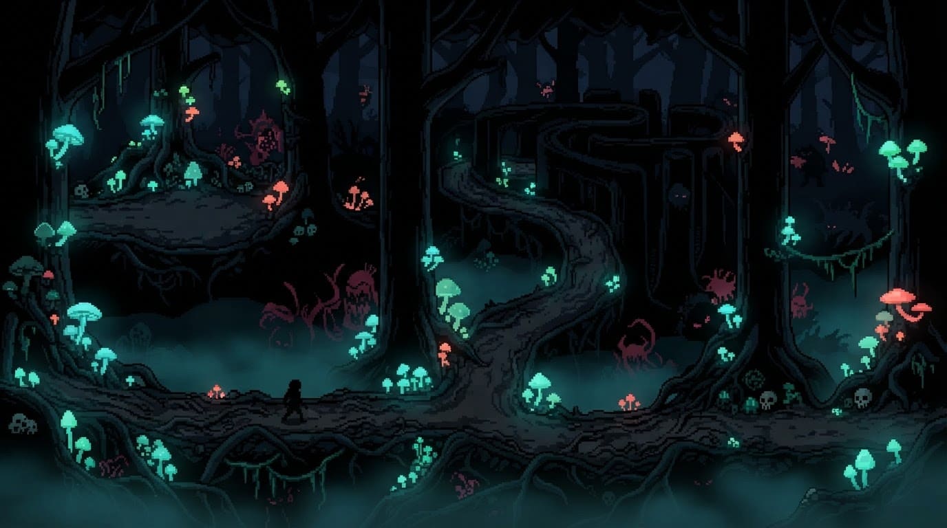 The endless dark forest