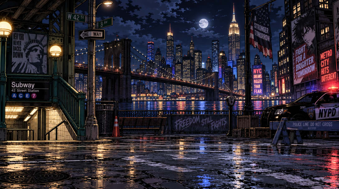 Neon New York Nightscape