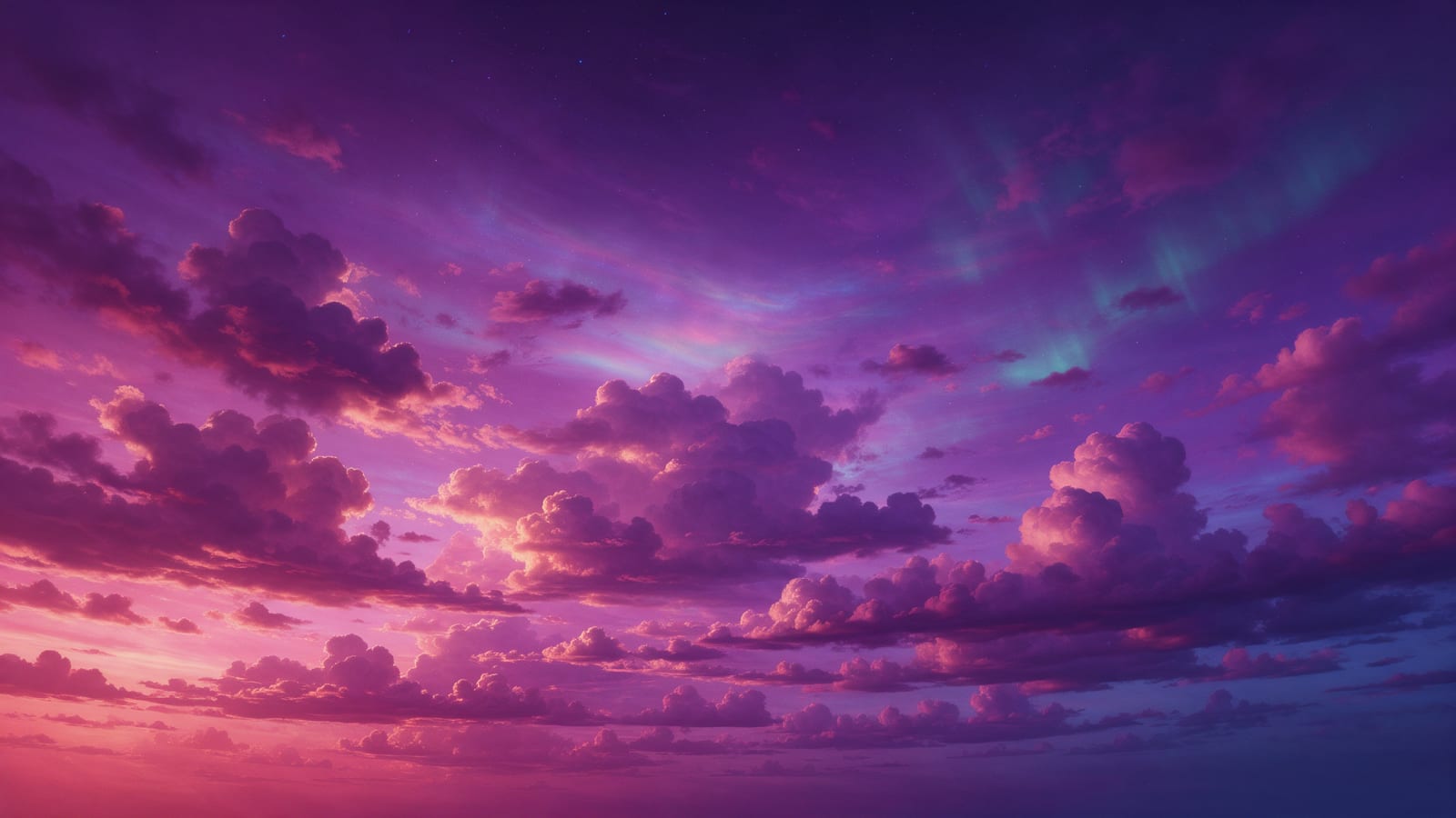 Alien dusk sky panorama (1 / 2)