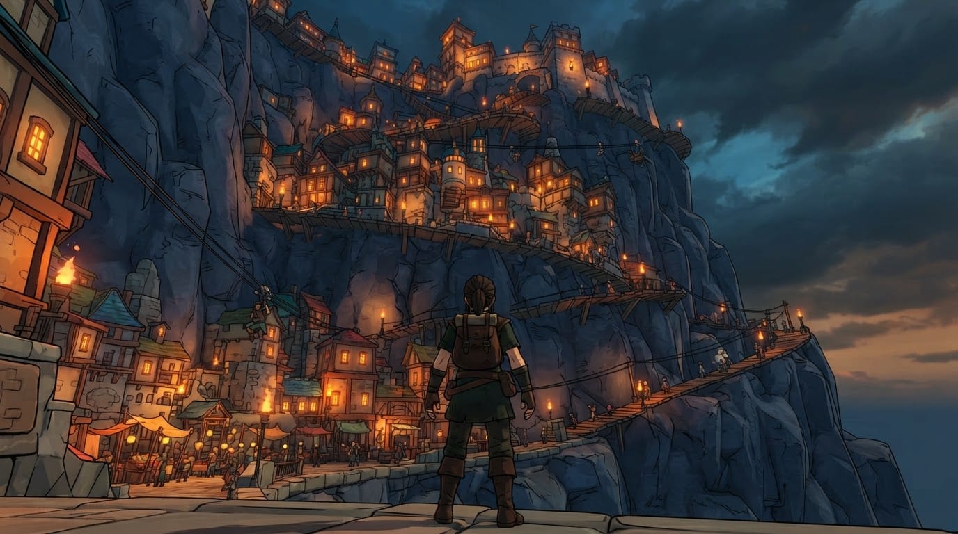 Cité-falaise au bord du vide
