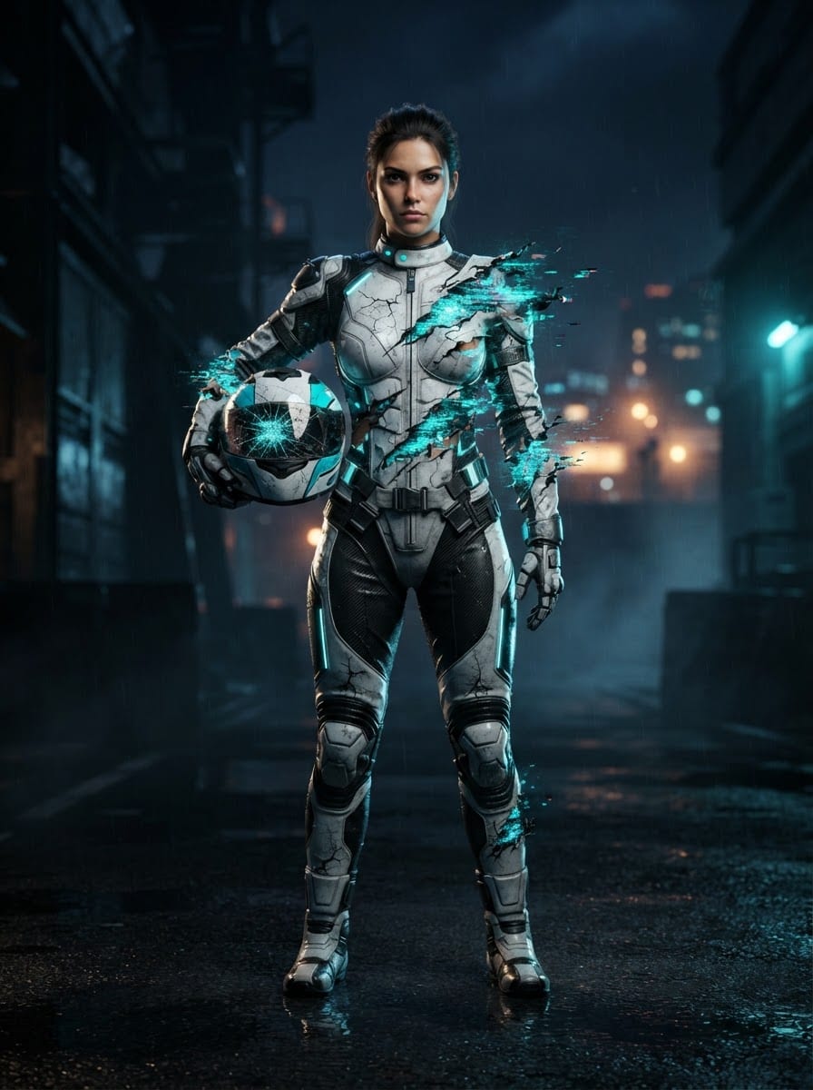 The glitch-born street racer