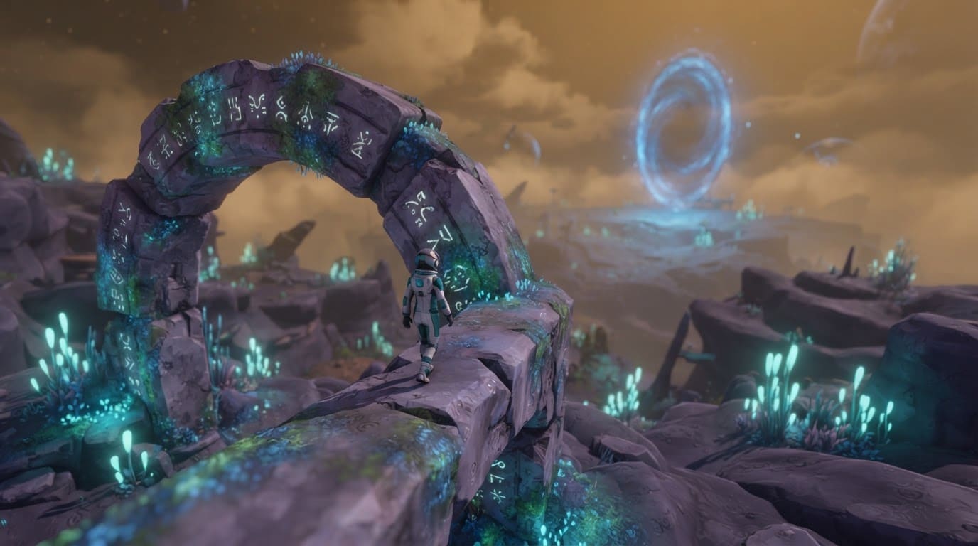Explore the alien ruins