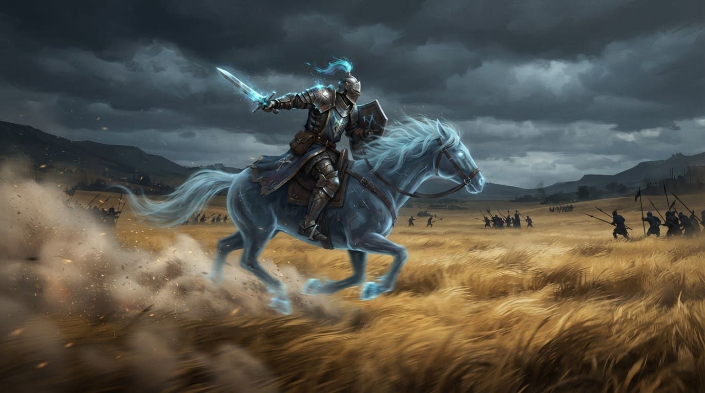 Charge across open fields