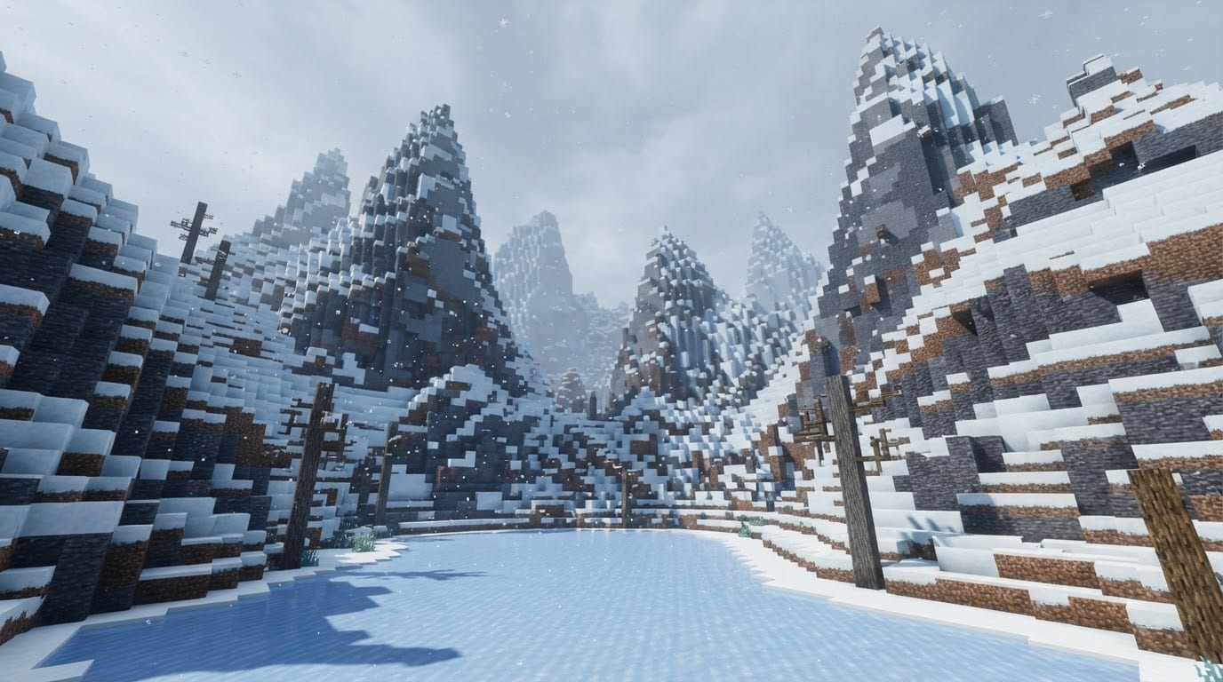 Snowy mountain biome