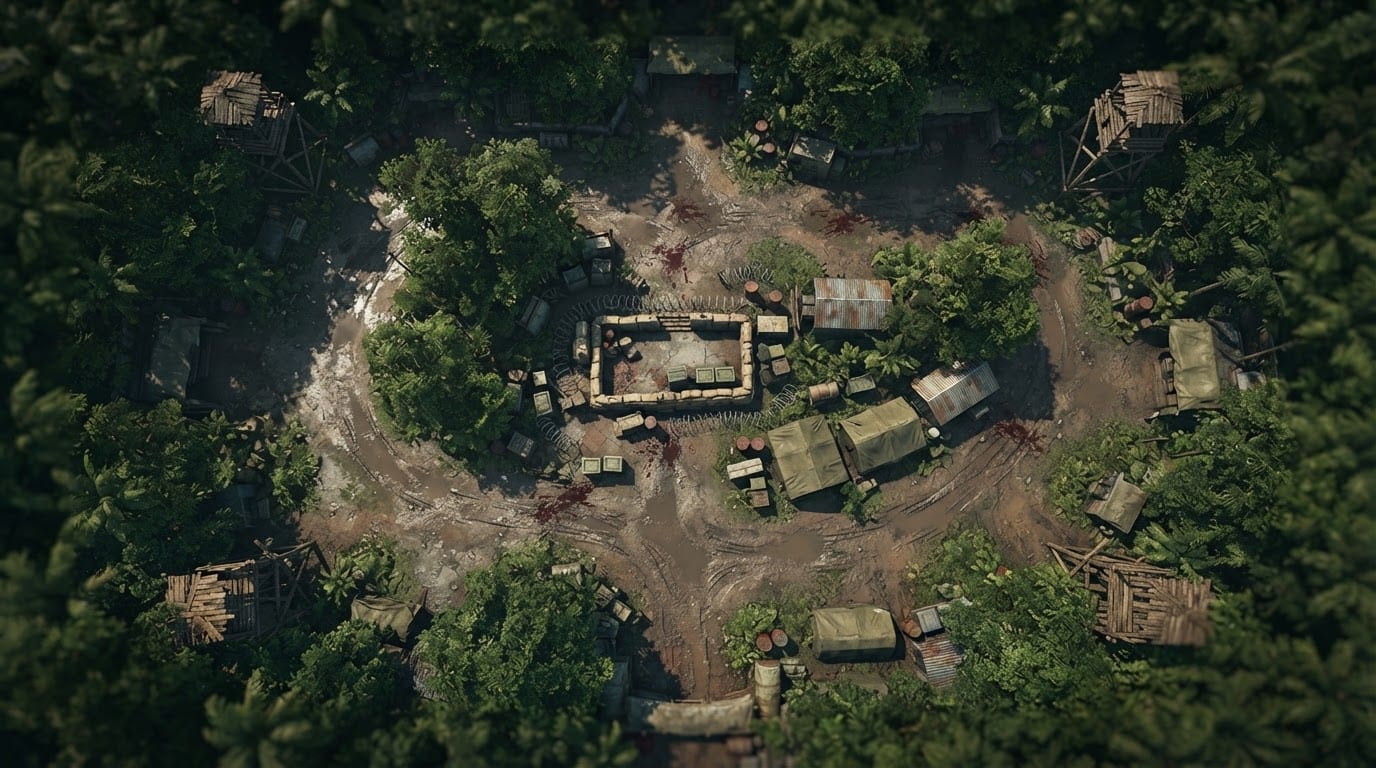 Jungle military outpost