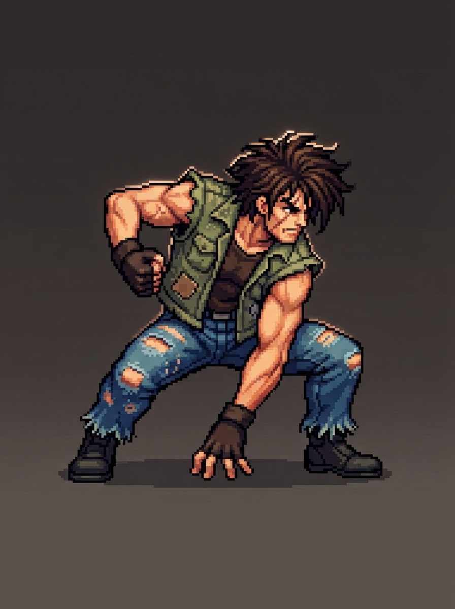 Scarred street scrapper