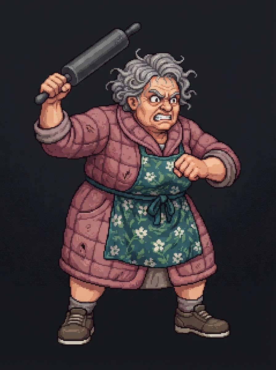Disguised domestic brawler