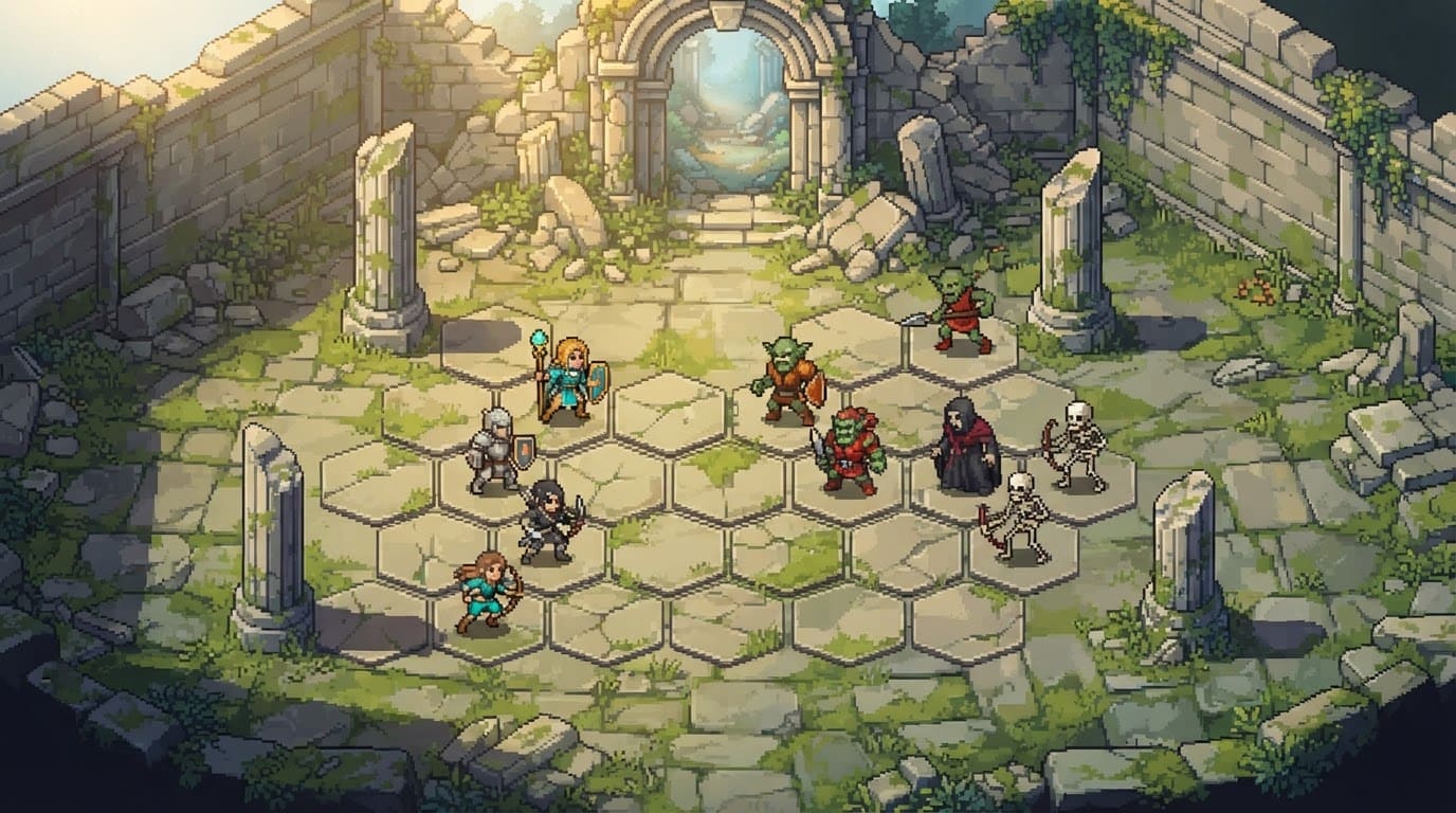 Ancient Ruin Courtyard