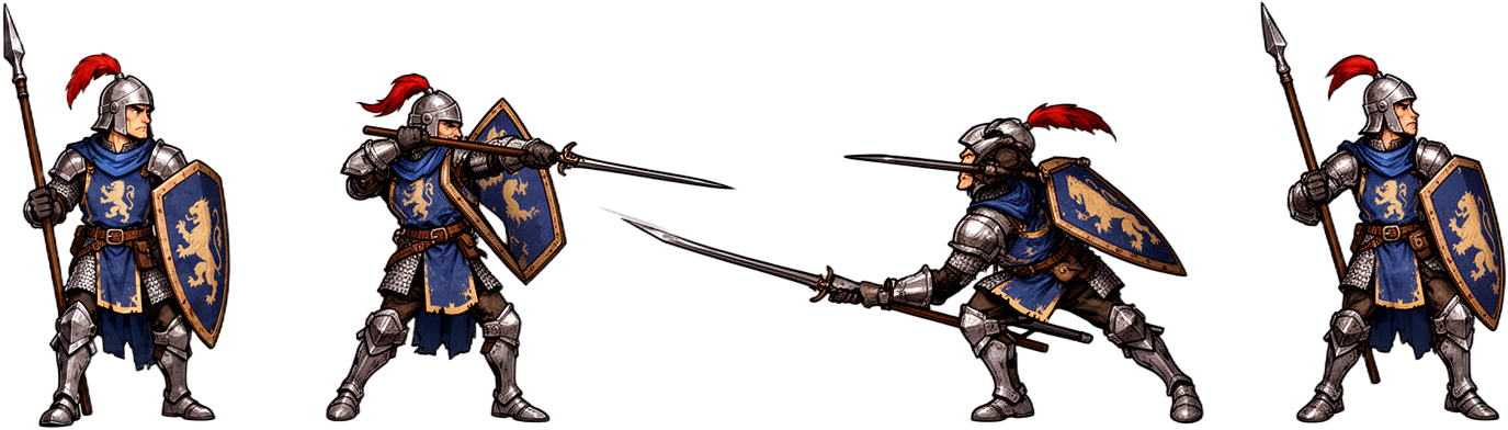 Town Guard Spear Attack