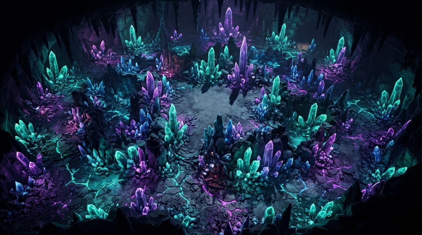 Underground crystal cavern