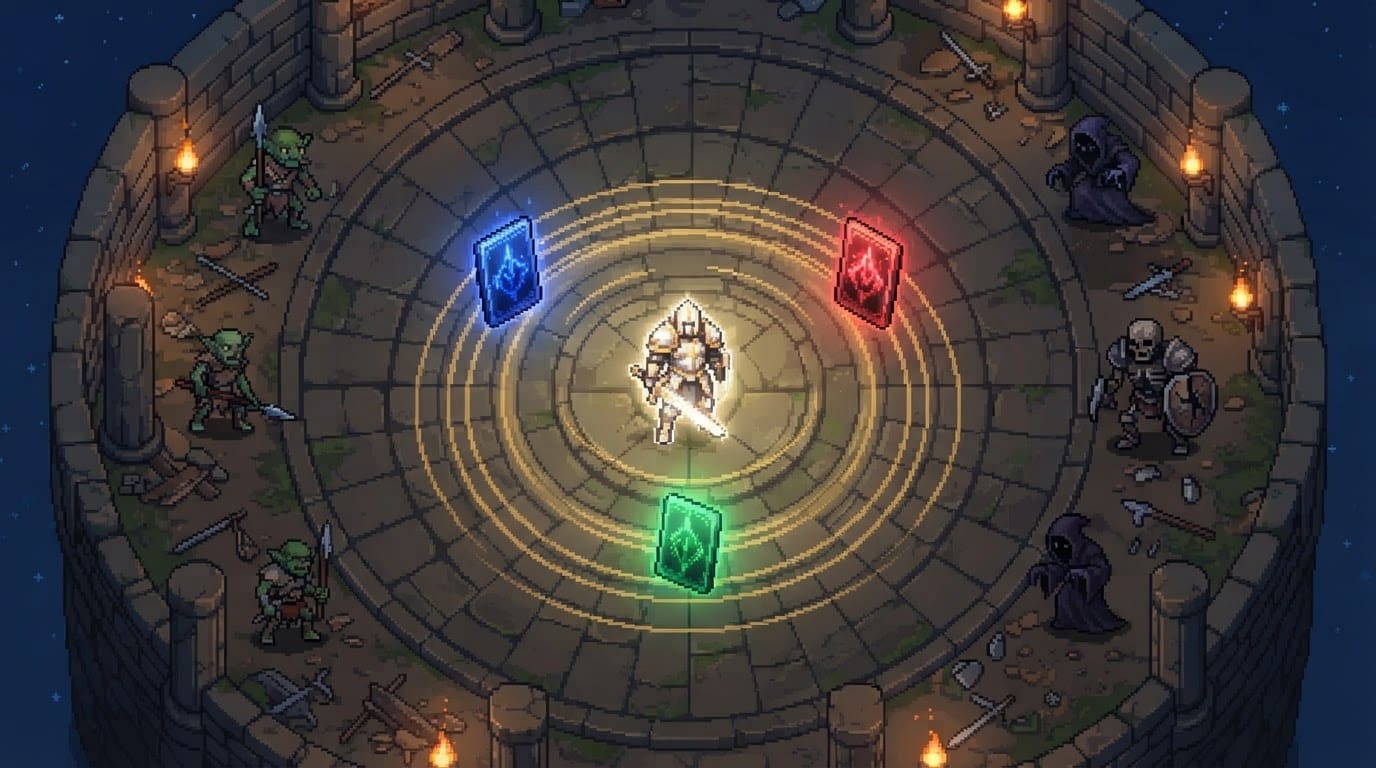 Level up and choose upgrades