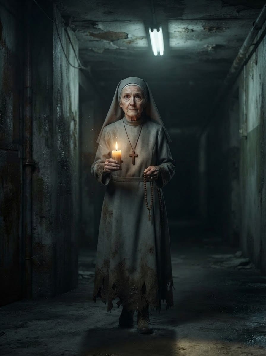Elderly nun
