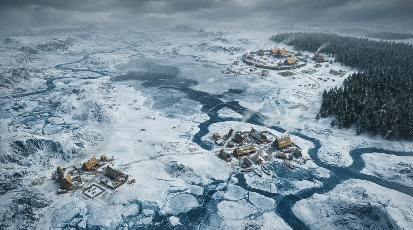The frozen northern tundra