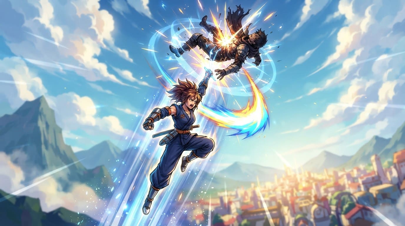 Launch into aerial juggle combos