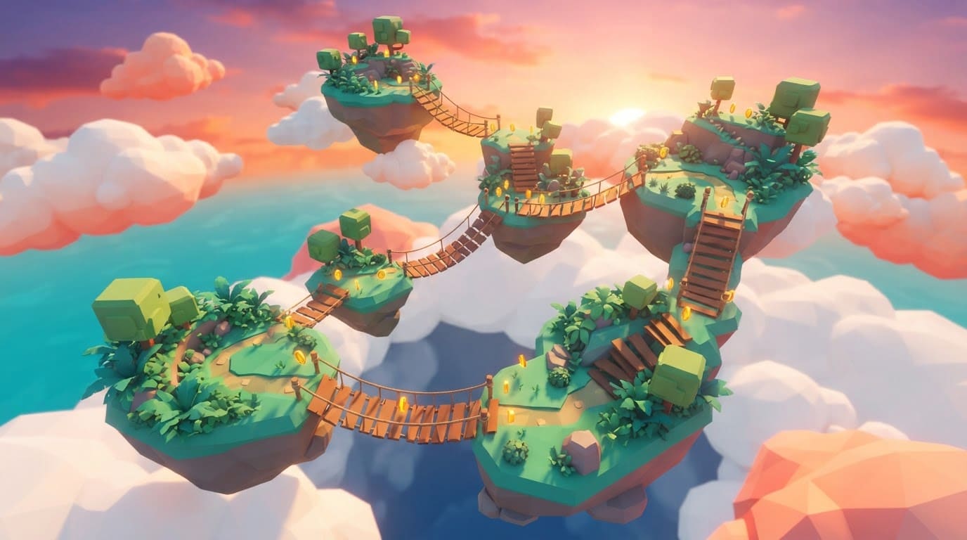 Floating sky archipelago
