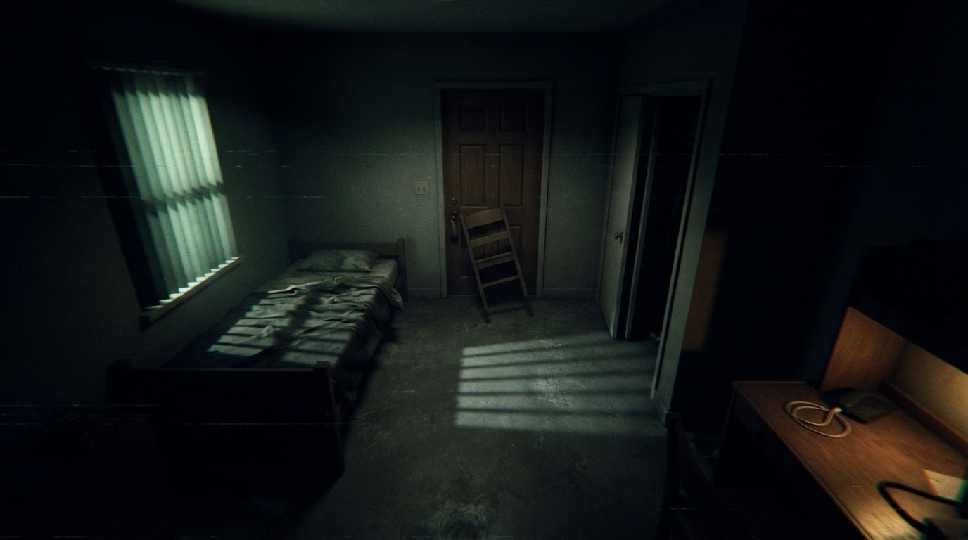 Cramped single dorm room
