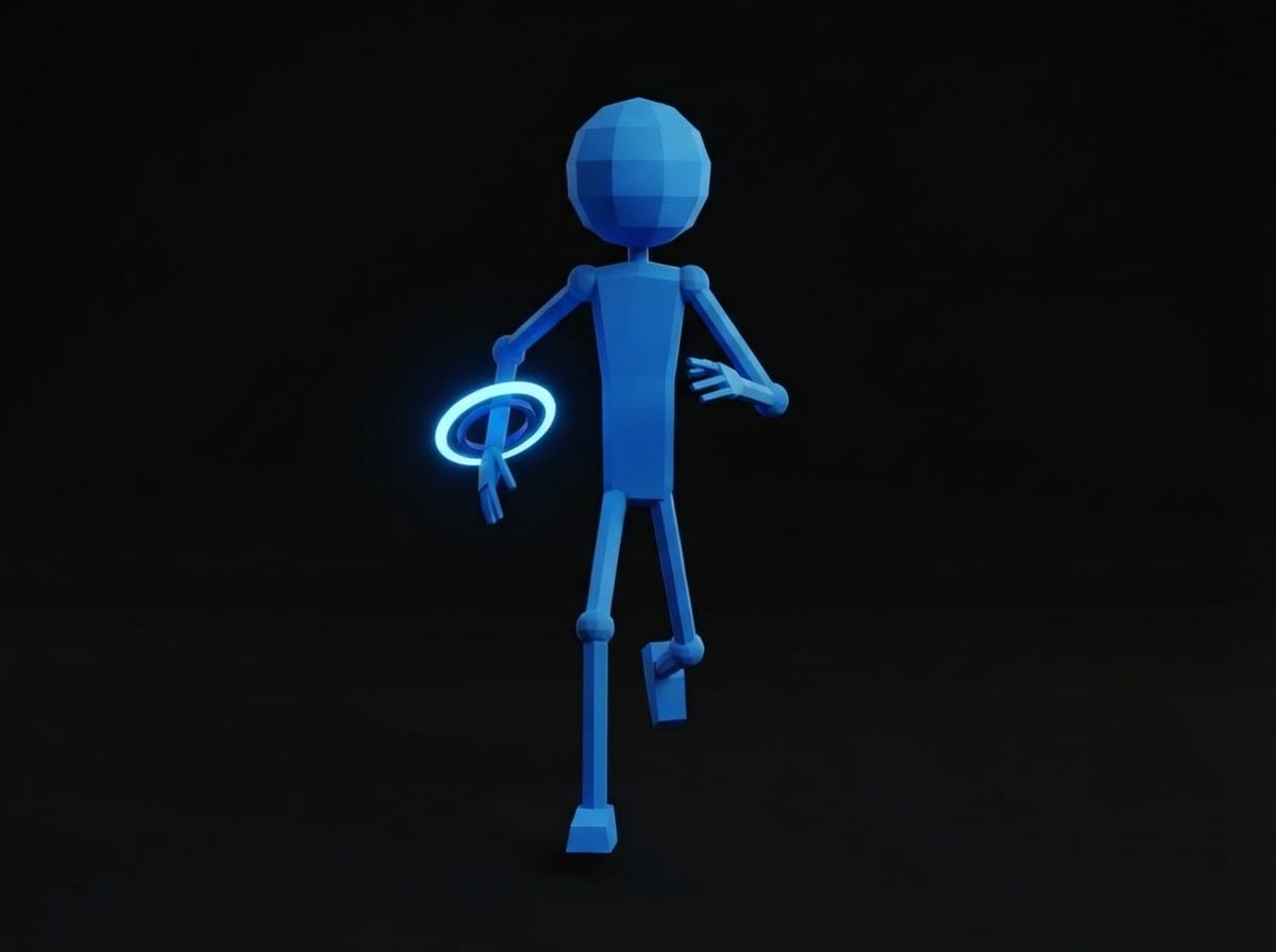 Stickman Runner – Blue