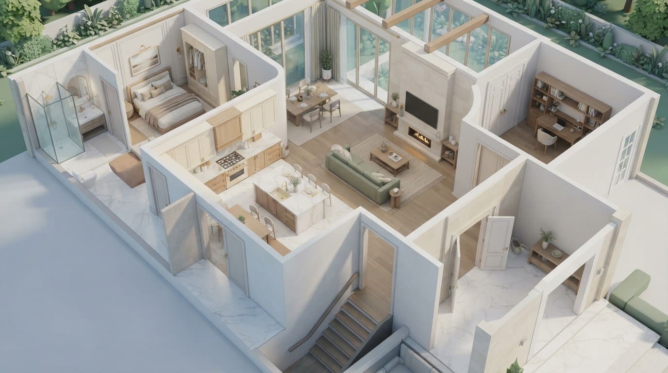 Upscale premium property interior