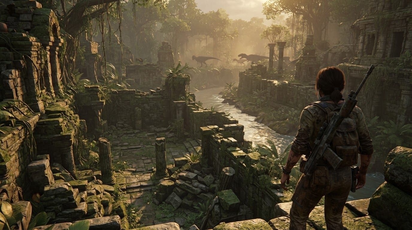 Ancient jungle ruins